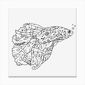 Fish Mandala Canvas Print