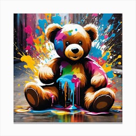 Teddy Bear Painting 2 Canvas Print