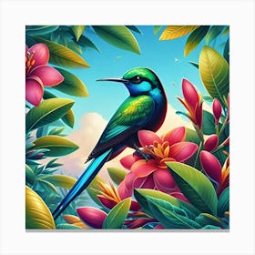 A Beautiful Image Of A Bird Canvas Print