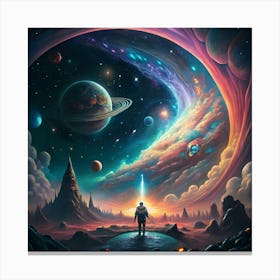 Space Painting Canvas Print