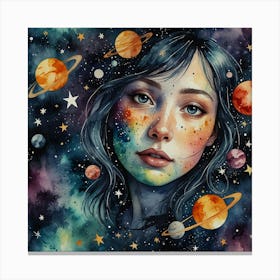 Galaxy Girl 7 Canvas Print