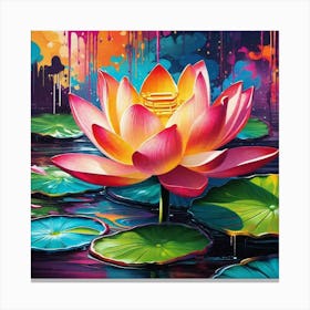 Lotus Flower 49 Canvas Print