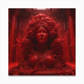 Red Woman Canvas Print