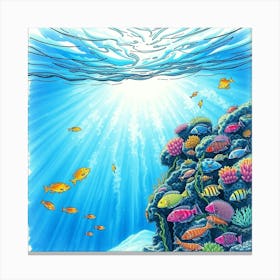 Under The Sea 5 Canvas Print