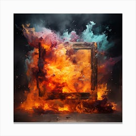 Fire Frame Canvas Print
