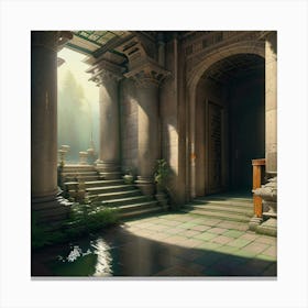 2nd Century Tomb, By Charles Dyson In Year 2024 Canvas Print