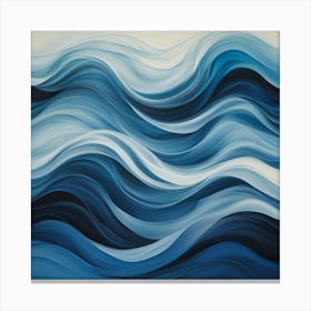 Blue Waves 1 Canvas Print