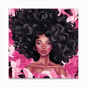 Afro Girl 40 Canvas Print