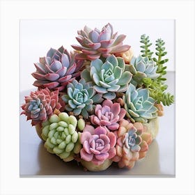 Succulents Canvas Print