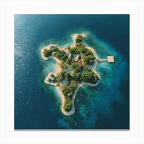 Puzzle Island Canvas Print