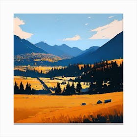 Prairie Landscape Canvas Print