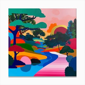 Abstract Park Collection Kenrokuen Garden Kanazawa Japan 3 Canvas Print