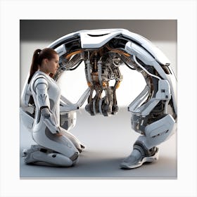 Futuristic Woman 37 Canvas Print