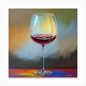 Wine Glass Metal Print Canvas Print