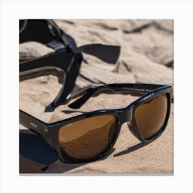 Sunglasses On Sand Canvas Print