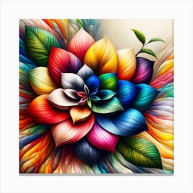 Colorful Flower 1 Canvas Print