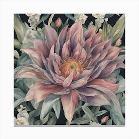 Pink Dahlia Canvas Print