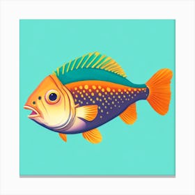 Fish Illustration Canvas Print