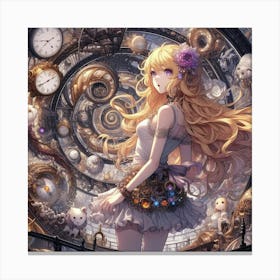 Steampunk Girl 22 Canvas Print