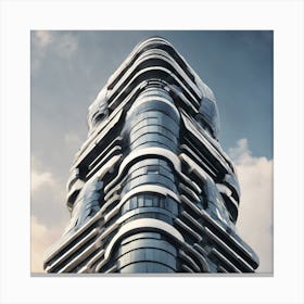 Futuristic Skyscraper 1 Canvas Print