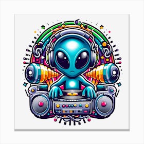 Alien Dj 1 Canvas Print