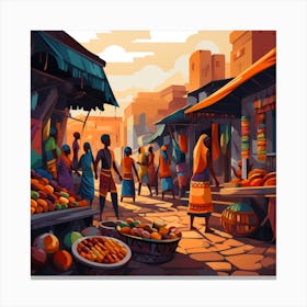 Egyptian Market 1 Canvas Print