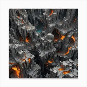 Caves Of Fire Canvas Print