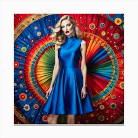 Blue Dress Canvas Print