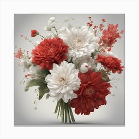 Bouquet Of A Mixture Canvas Print