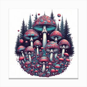 Magic Mushrooms 2 Canvas Print