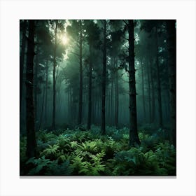 Dark Forest 120 Canvas Print