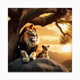 Lion King 2 Canvas Print