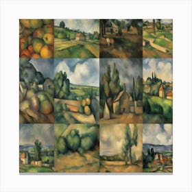 Landscapes By Paul Cezanne Canvas Print