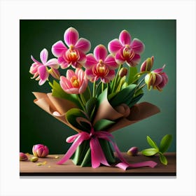 Bouquet Of Orchids Canvas Print