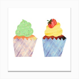 Colourful Cupcakes Canvas Print