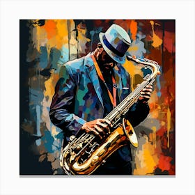 Jazz Musician 83 Canvas Print