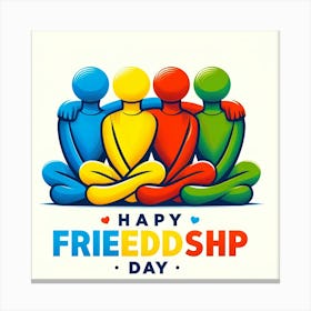 Happy Friendship Day Canvas Print