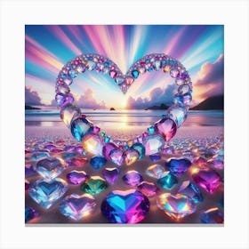 Heart Of Diamonds 1 Canvas Print