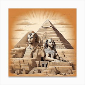 Egyptian Pyramids 2 Canvas Print