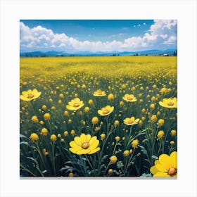 Yellow Field 7 Canvas Print