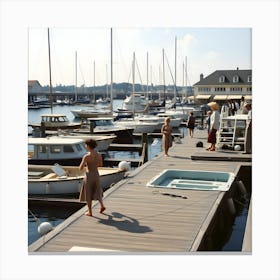 The Old Marina ~Reality Reimagined 3 Canvas Print