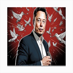 Elon Musk Canvas Print