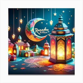 Ramadan Kareem Mubarak Greetings 12 Canvas Print