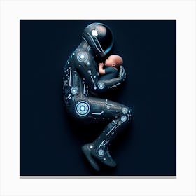 Cyborg Baby Canvas Print