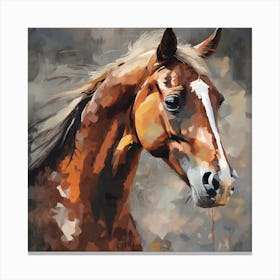 Horse Portrait Canvas Print