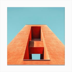 Orange Building Canvas Print