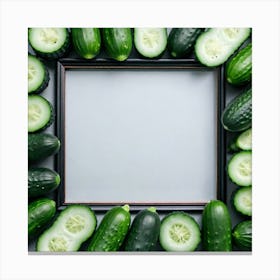 Frame Of Cucumbers 9 Canvas Print