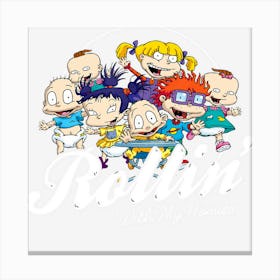 Rugrats Rollin With My Homies Baby Group Canvas Print