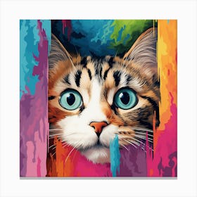 Cat Painting 3 Canvas Print