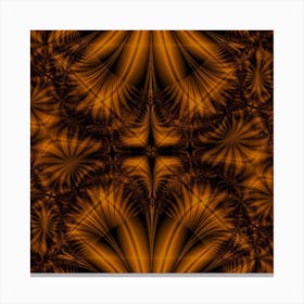 Background Pattern Yellow Gold Black Canvas Print